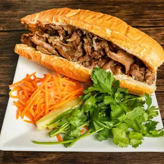 S1. Vietnamese Baguette Sandwich with Grilled Pork
